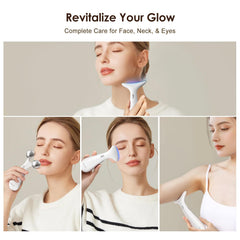 AZMAVO four replaceable heads for facial eye neck and body care