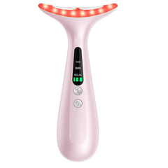 AZMAVO face-neck massager pastel pink for at-home facial contouring and neck toning.