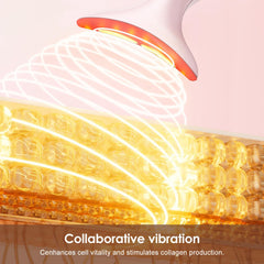 AZMAVO red-light therapy on the neck for targeted contouring along jawline.