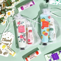 AZEN hand cream flavors provide moisturizing choices for guests to sample.