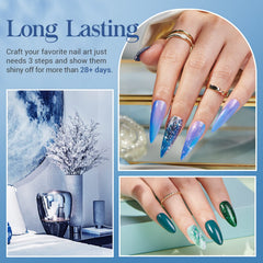 AZUREBEAUTY base coat bottle provides durable foundation for nail art