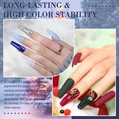 AZUREBEAUTY base/top coat set image emphasizes seamless adhesion and lasting shine.