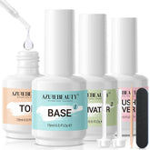 AZUREBEAUTY Dip Base Coat application for a smooth, durable base to start at home