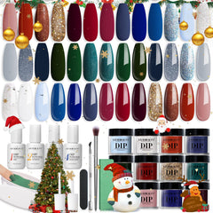 AZUREBEAUTY dip nail kit colors collection offers versatile shades for stylish nail art at home.