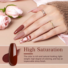 AZUREBEAUTY dip powder burgundy shade delivers bold color with durable finish