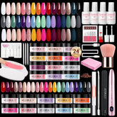 AZUREBEAUTY dip powder colors 24-pack for vibrant at home nails