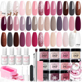 AZUREBEAUTY dip powder kit with 20 colors for versatile nail art options.