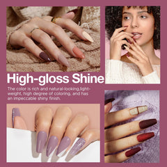 AZUREBEAUTY dip powder kit base coat demonstrates smooth, chip-resistant application.