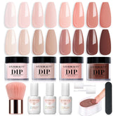 AZUREBEAUTY Dip Powder Kit front view for beginner-friendly home nails.