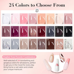 AZUREBEAUTY dip powder liquids set with base, activator, topcoat for durable results.