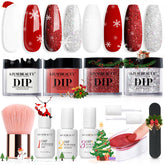 AZUREBEAUTY dip powder nail kit box shows complete at-home manicure set for salon results
