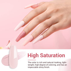 AZUREBEAUTY polvo rosa brillo, efecto glamoroso para ocasiones.