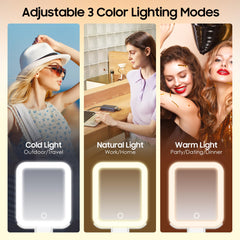 B Beauty Planet foldable handle enables easy touch-ups on the go.