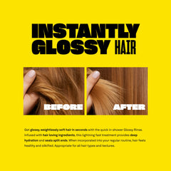 Babe Original Babe Locks Glossy Rinse applied to wet hair during application for hydration