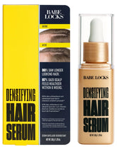 Babe Original Locks Densifying bottle closeup shows premium serum packaging for scalp nourishment.