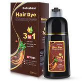 Bablabear chestnut brown color shampoo bottle highlights easy application for even color.