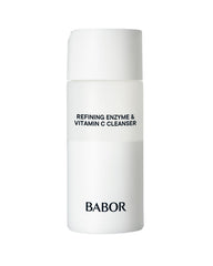 BABOR Enzyme & Vitamin C Powder Cleanser packaging shown for on-the-go brightening
