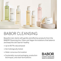 BABOR Soothing Rose Toner applied on skin delivers calm hydration.