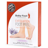 Baby Foot Original exfoliation foot peel booties illustrating fast, effective dead skin removal for smoother feet