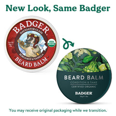 Badger beard balm ingredients jojoba babassu baobab for softness.