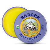 Badger Belly Butter 2oz tin packaging for easy on-the-go nourishing skin.