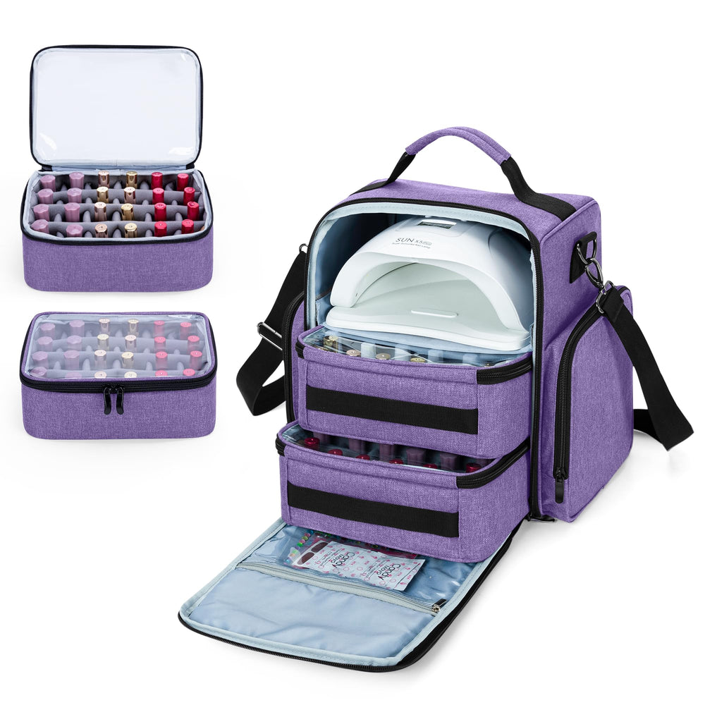 BAFASO nail-polish-organizer with 48-bottle capacity for tidy salon-ready storage.