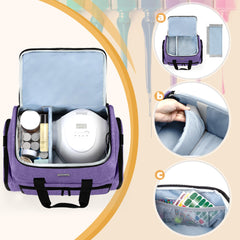 BAFASO organizer with integrated UV lamp for convenient at-home curing.