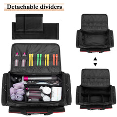 BAFASO travel barber case side pocket visible for clippers and accessories.