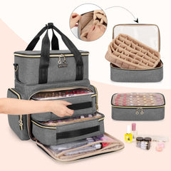 BAFASO upper storage for nail lamp compartment keeps tools neatly organized.