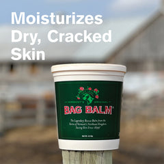 Bag Balm cracked-heels treatment on heel showing soothing protection for cracked skin.