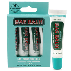 Bag Balm fragrance-free lip balm tubes pack-4 for daily moisture.