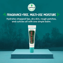 Bag Balm lanolin and squalane lip balm texture close-up for hydration.