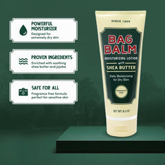 Bag Balm Moistuzing Lotion two-tube pack on vanity highlights value and convenience.
