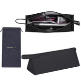 BAGCRAZY Pu Leather Travel Case front view protects Dyson Airwrap gear on the go.