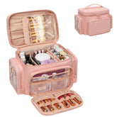 Bagmoly Large Makeup Bag front view with spacious interior for cosmetics storage