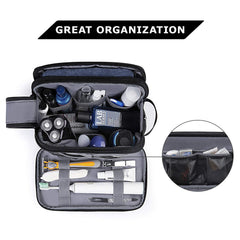 BAGSMART Dopp kit front pocket for separating wet items and easy access
