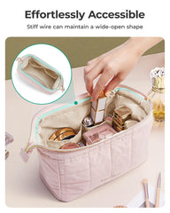 BAGSMART soft taslan fabric provides a premium feel and durable everyday use