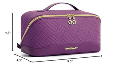 BAGSMART makeup bag with water-resistant fabric protects contents during travel