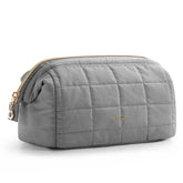 BAGSMART makeup bag wide-opening design for easy access during travel.