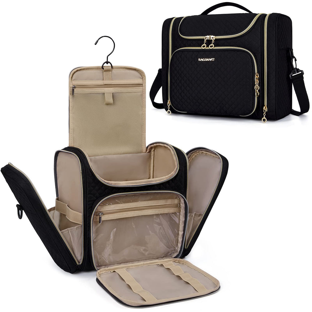 BAGSMART Toiletry Bag front view showing organized space for travel
