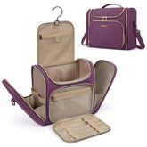 BAGSMART Toiletry Bag front PVC pocket for easy makeup access on the go