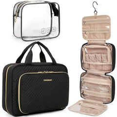 BAGSMART toiletry bag hanging-hook for versatile travel organization