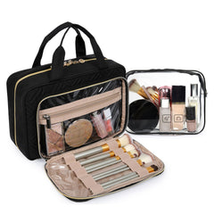 BAGSMART interior-elastic-pockets keep bottles upright during transit