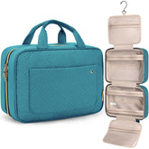 BAGSMART Toiletry Bag Teal hanging hook keeps essentials accessible on the go