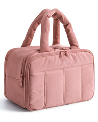 BAGSMART travel toiletry bag front pocket with mesh pockets for quick, organized access