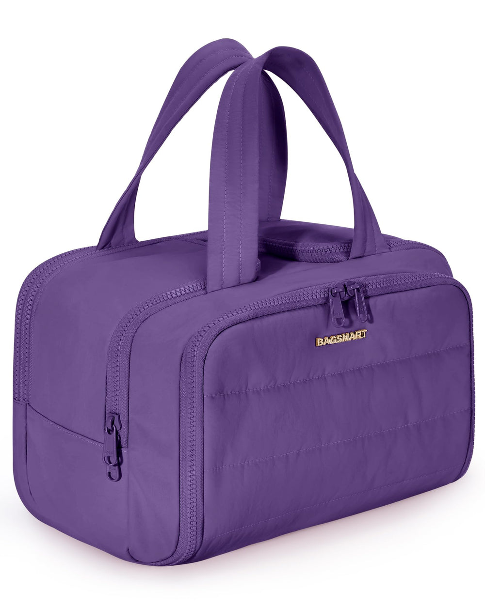 BAGSMART travel toiletry bag with full opening for easy access to cosmetics on the go
