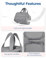 BAGSMART Travel Toiletry Bag dry-wet pocket keeps items organized and clean.