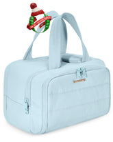 BAGSMART travel toiletry bag with full opening enables quick access to essentials.