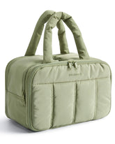 BAGSMART travel toiletry bag green exterior for organized packing