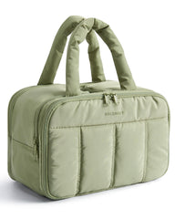 BAGSMART travel toiletry bag green exterior for organized packing